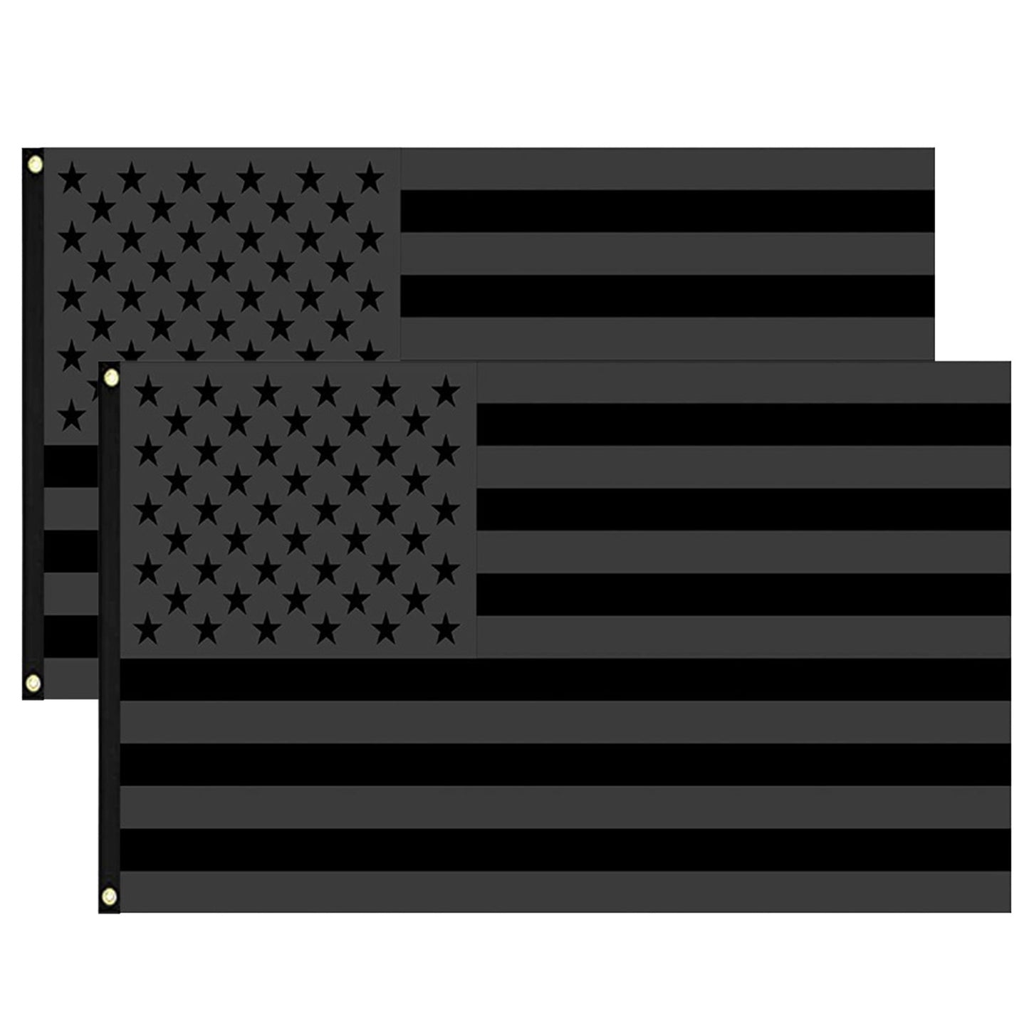 All Black American Flag