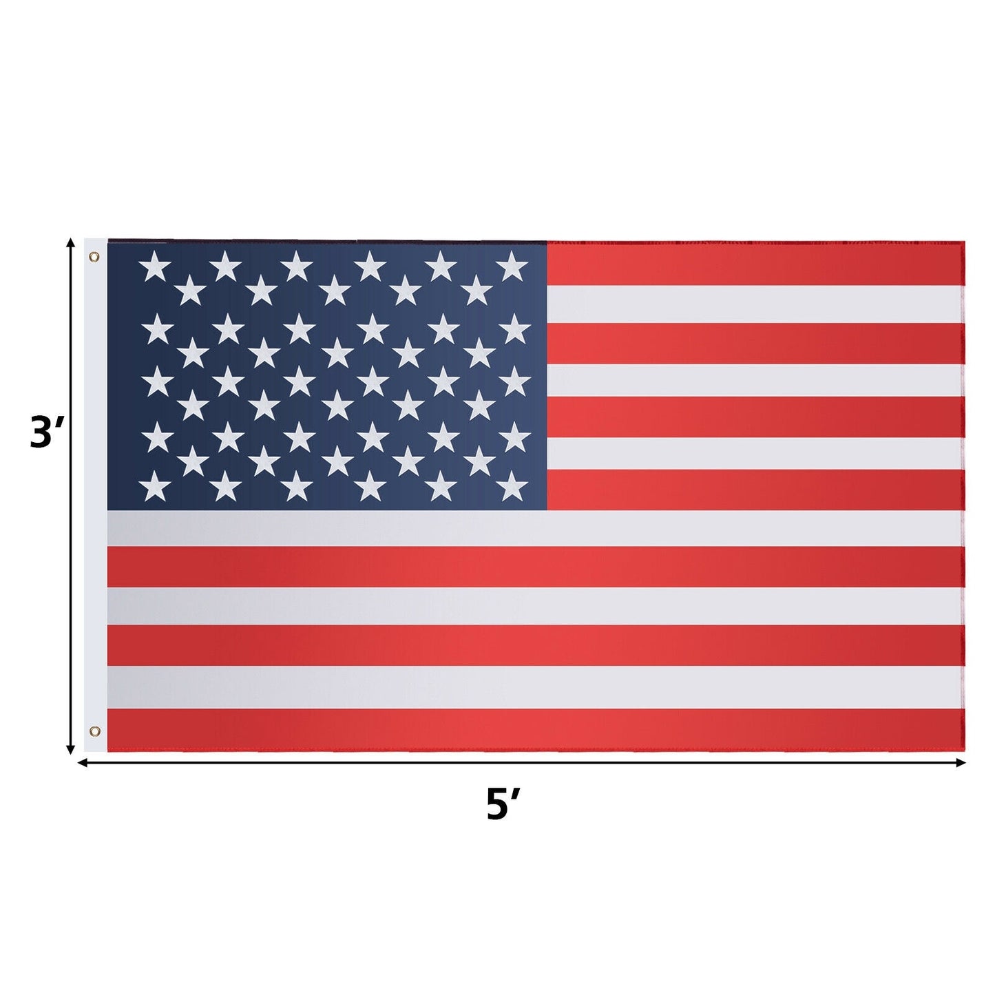 3' x 5' US American Printed Flag