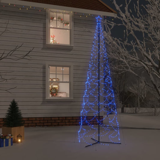 Blue Christmas Cone Tree
